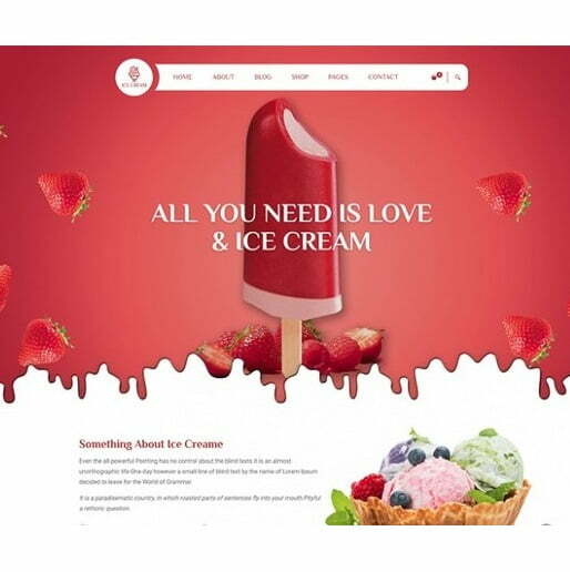 Icecream – HTML Template